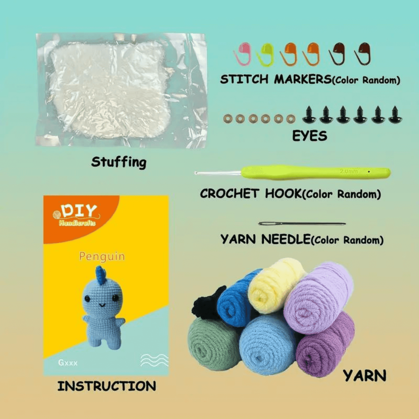 Dino Amigurumi Set DIY