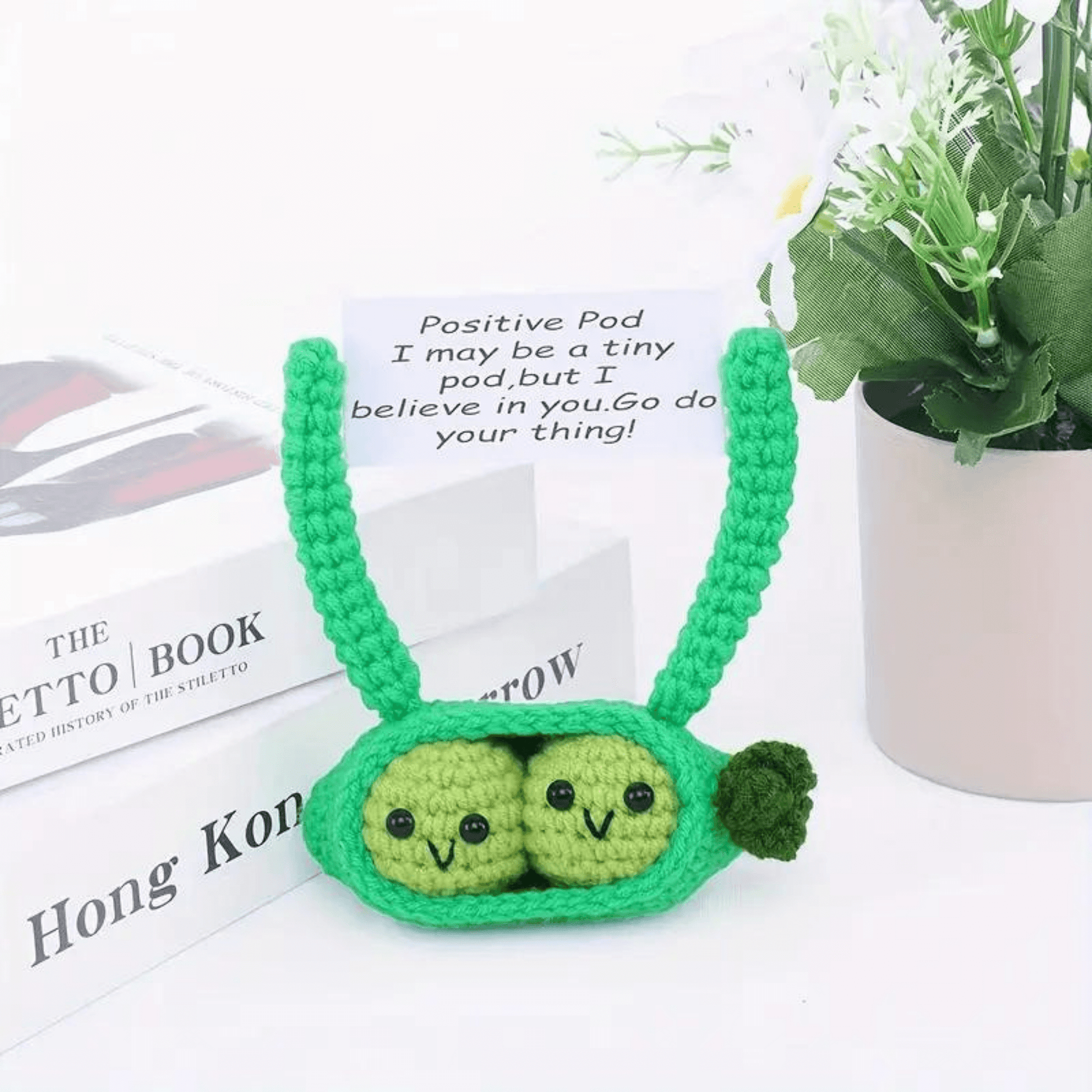 Handcrafted Crochet Pea Pods