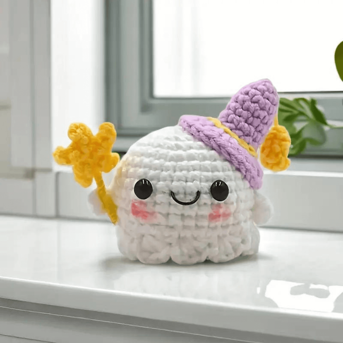 Handmade Crochet Ghost Doll
