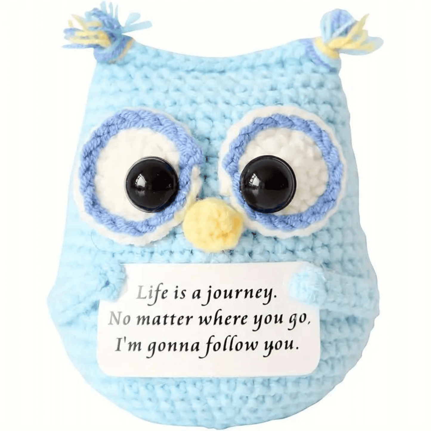 Amigarumi Owl with Positive Message Card