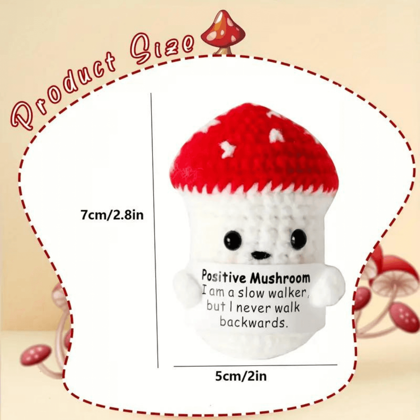 Handmade Amigurumi Mushroom Doll