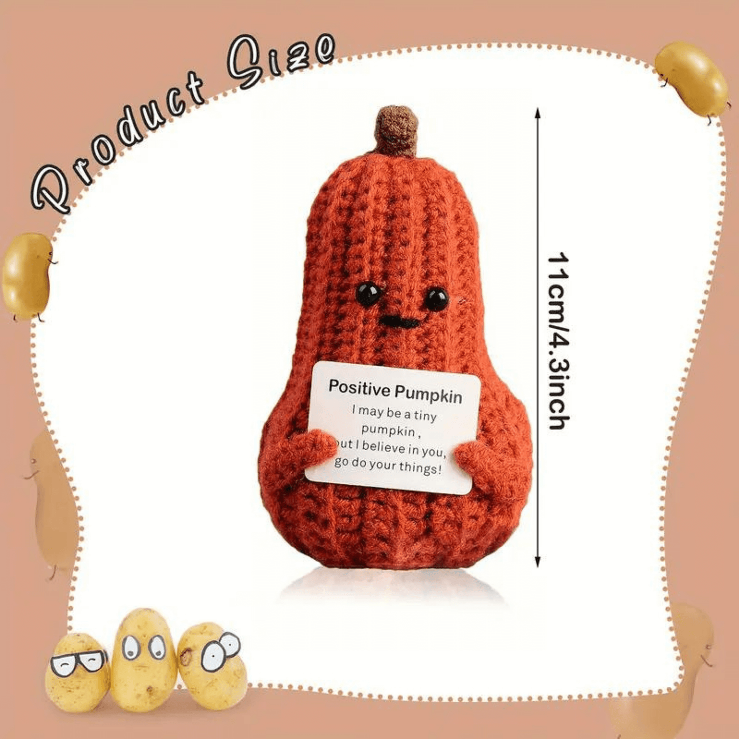 Handmade Pumpkin Crochet Doll