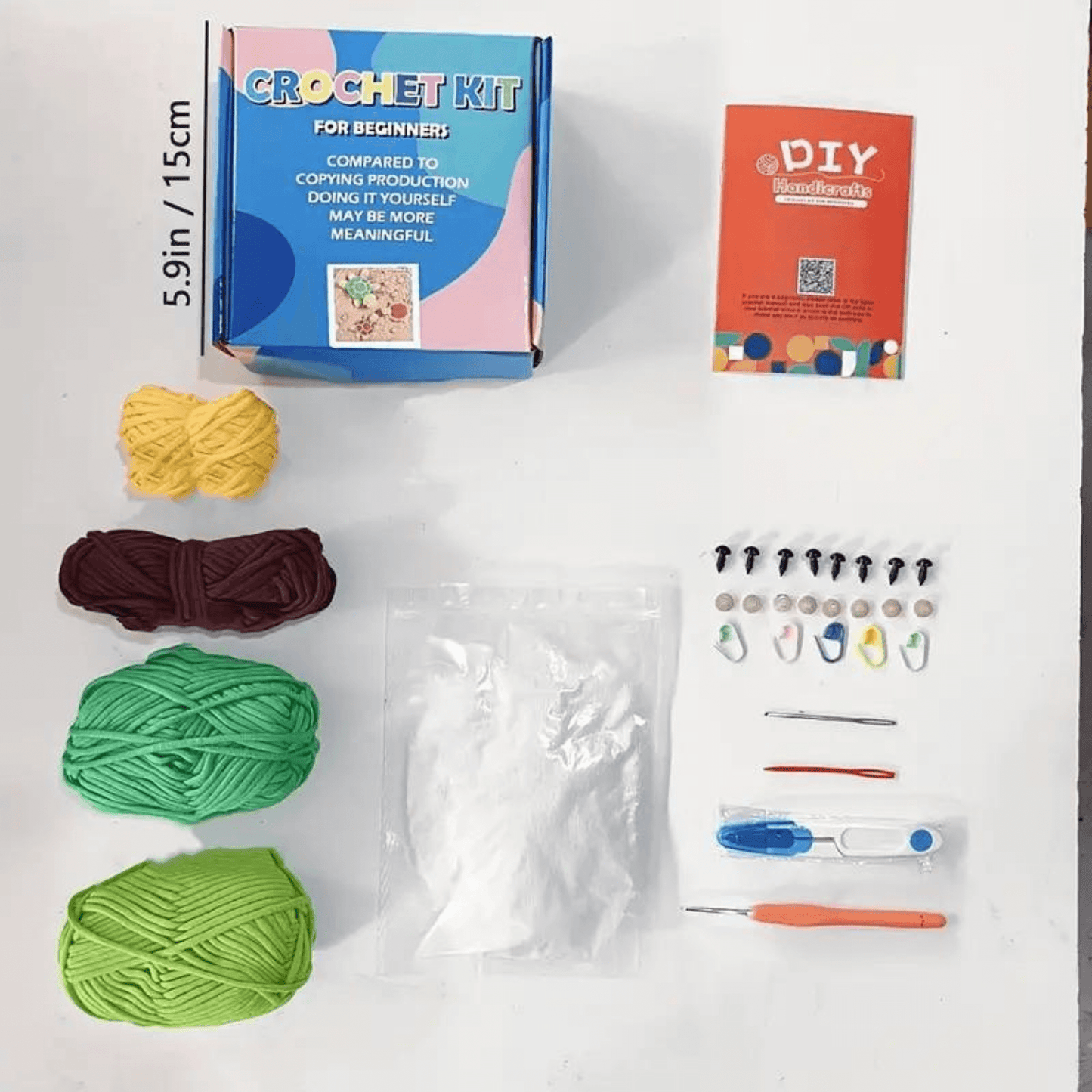  DIY Turtle Amigurumi Craft Set