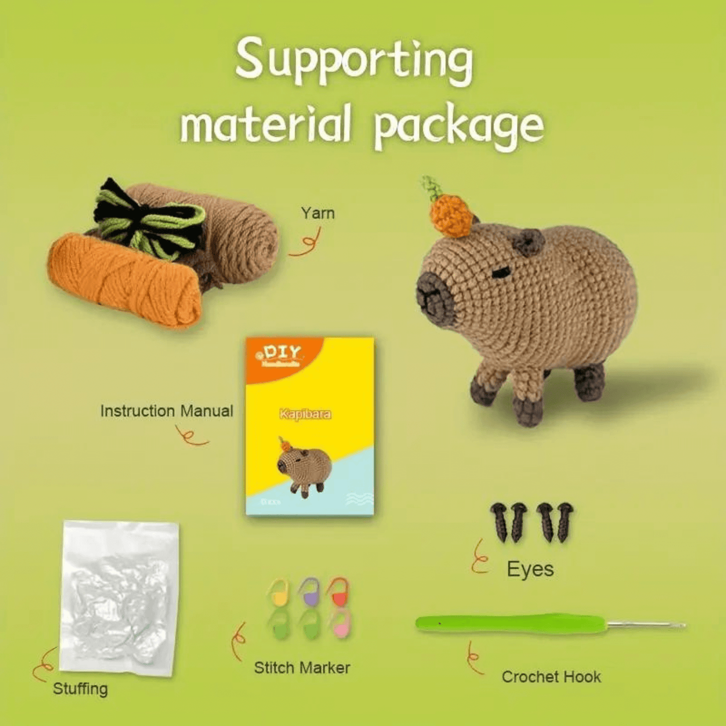 DIY Capybara Crochet Kit 