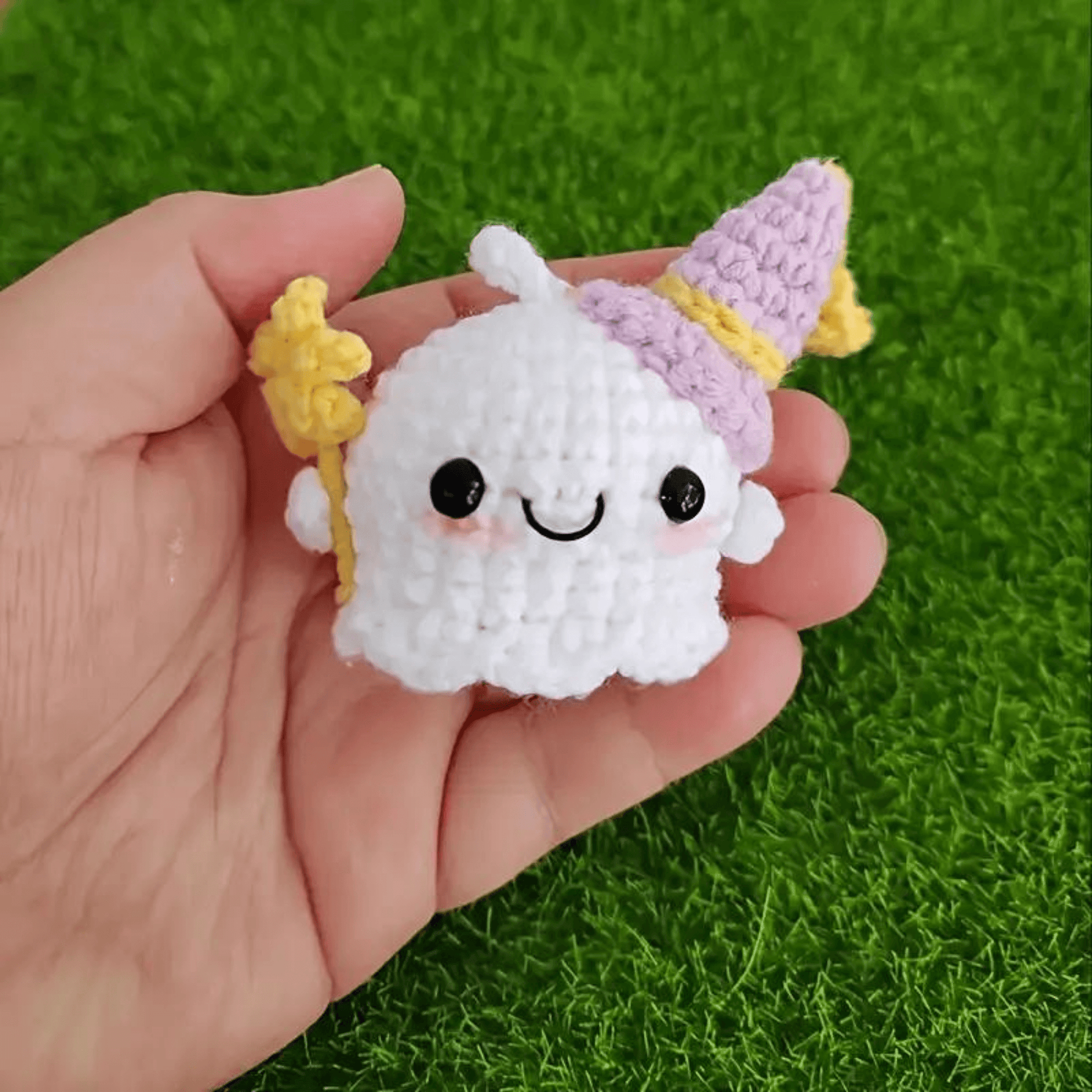 Handmade Crochet Ghost Doll 