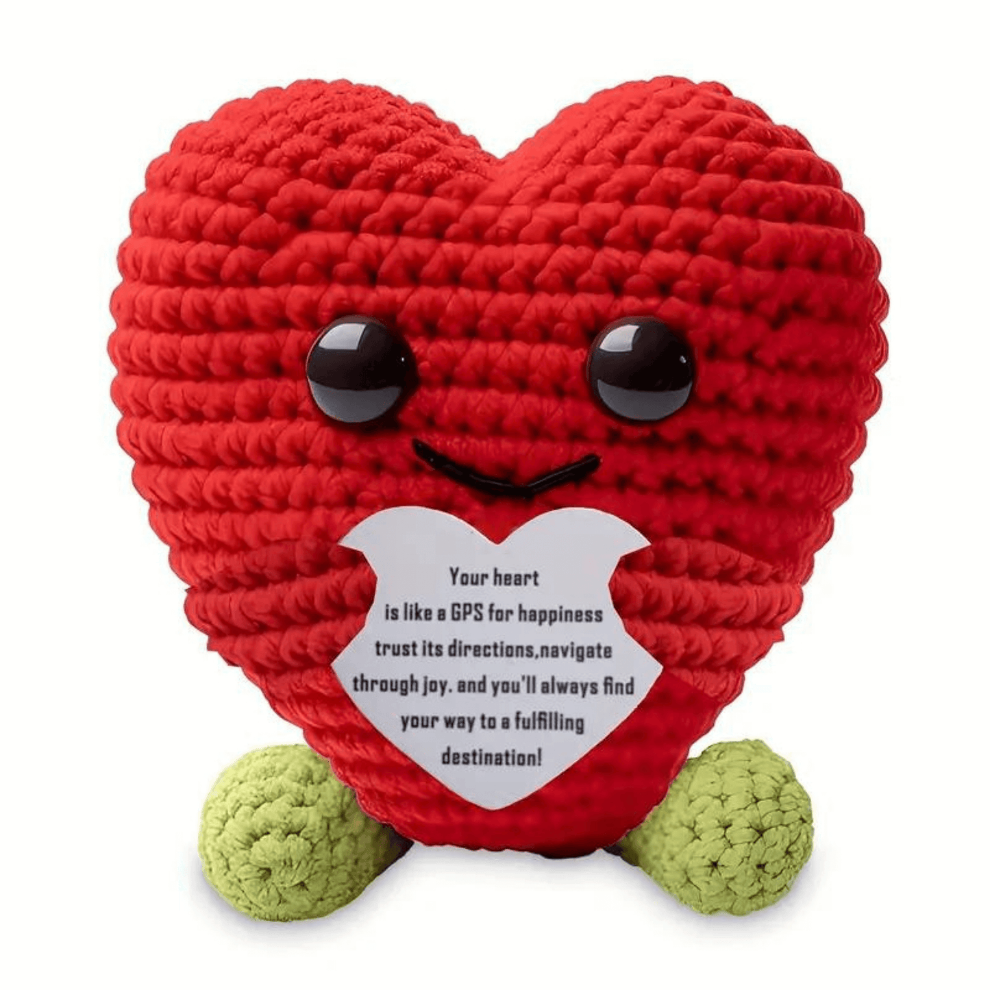 Crochet Heart Shaped Plush Toy 