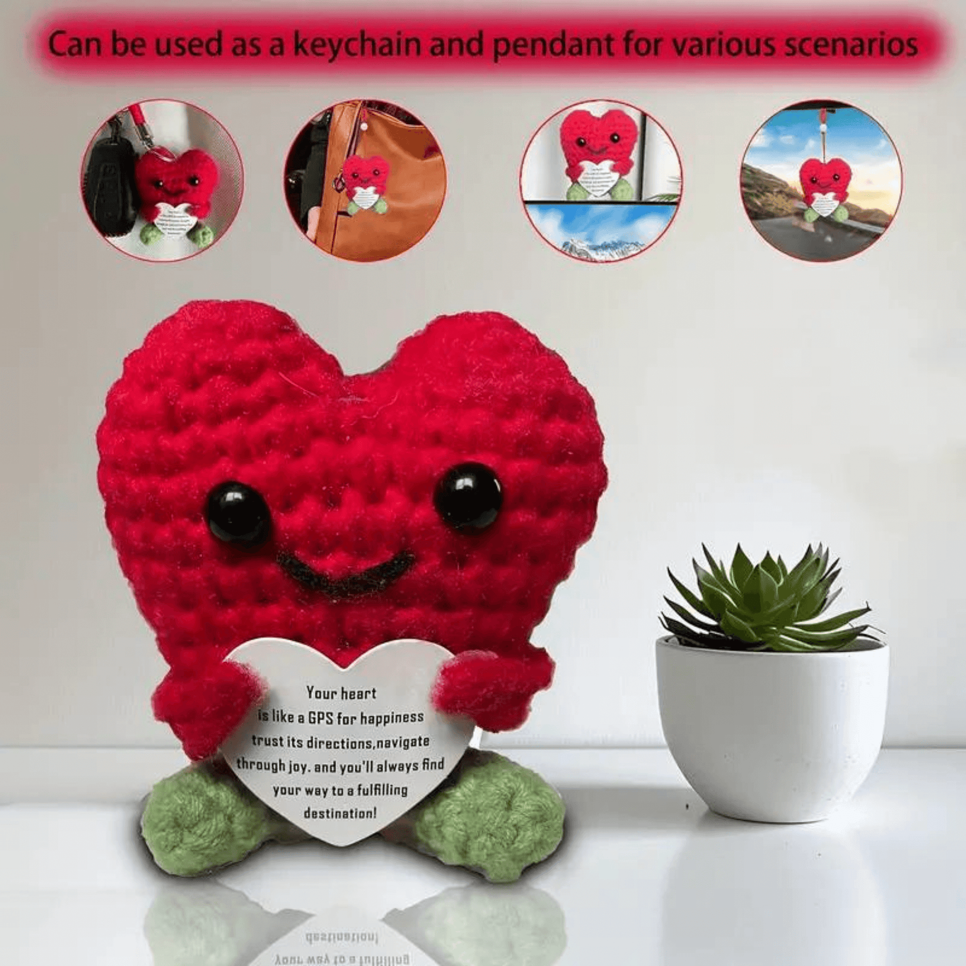 Amigurumi Heart Shaped Plushy