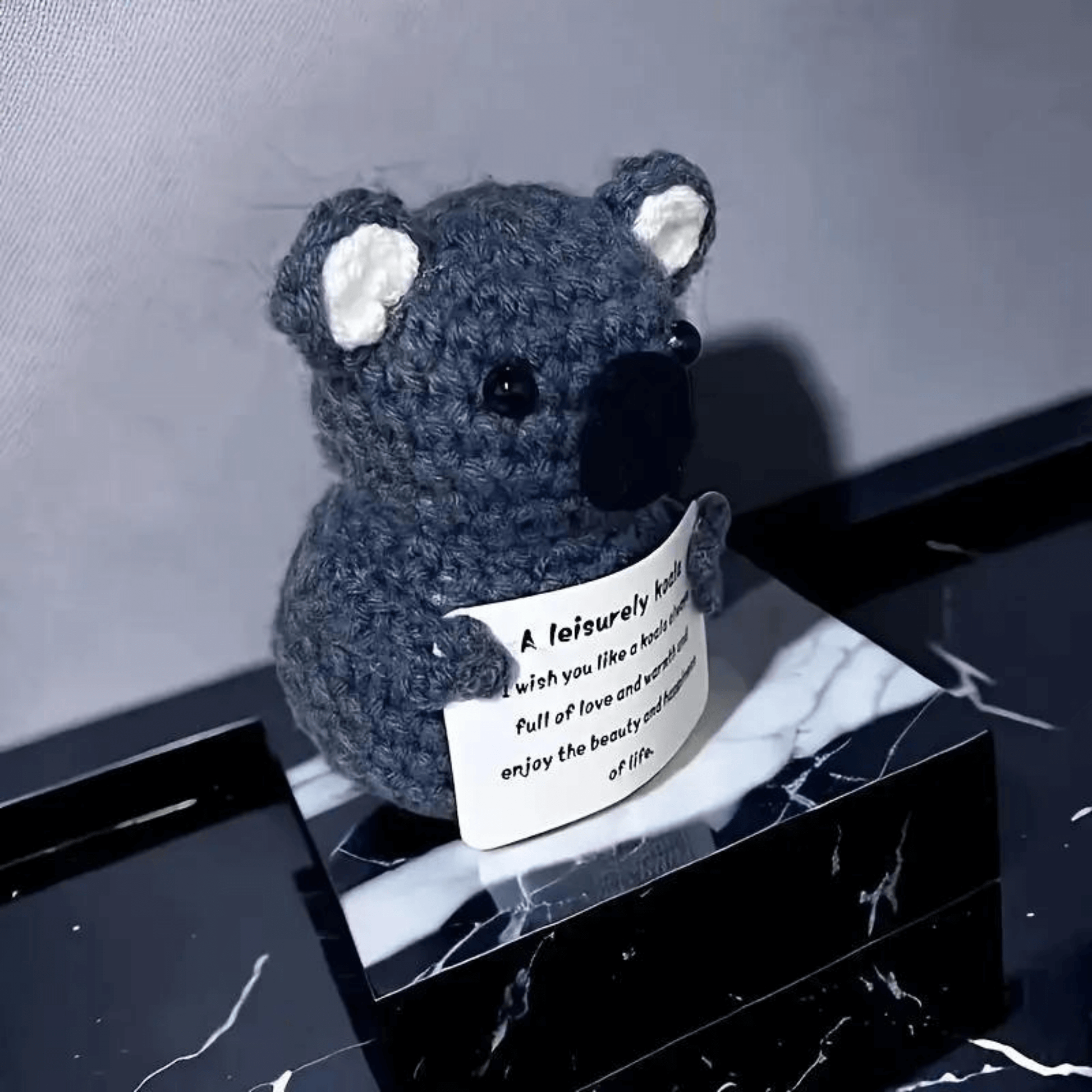 Handmade Crochet Koala Figure 