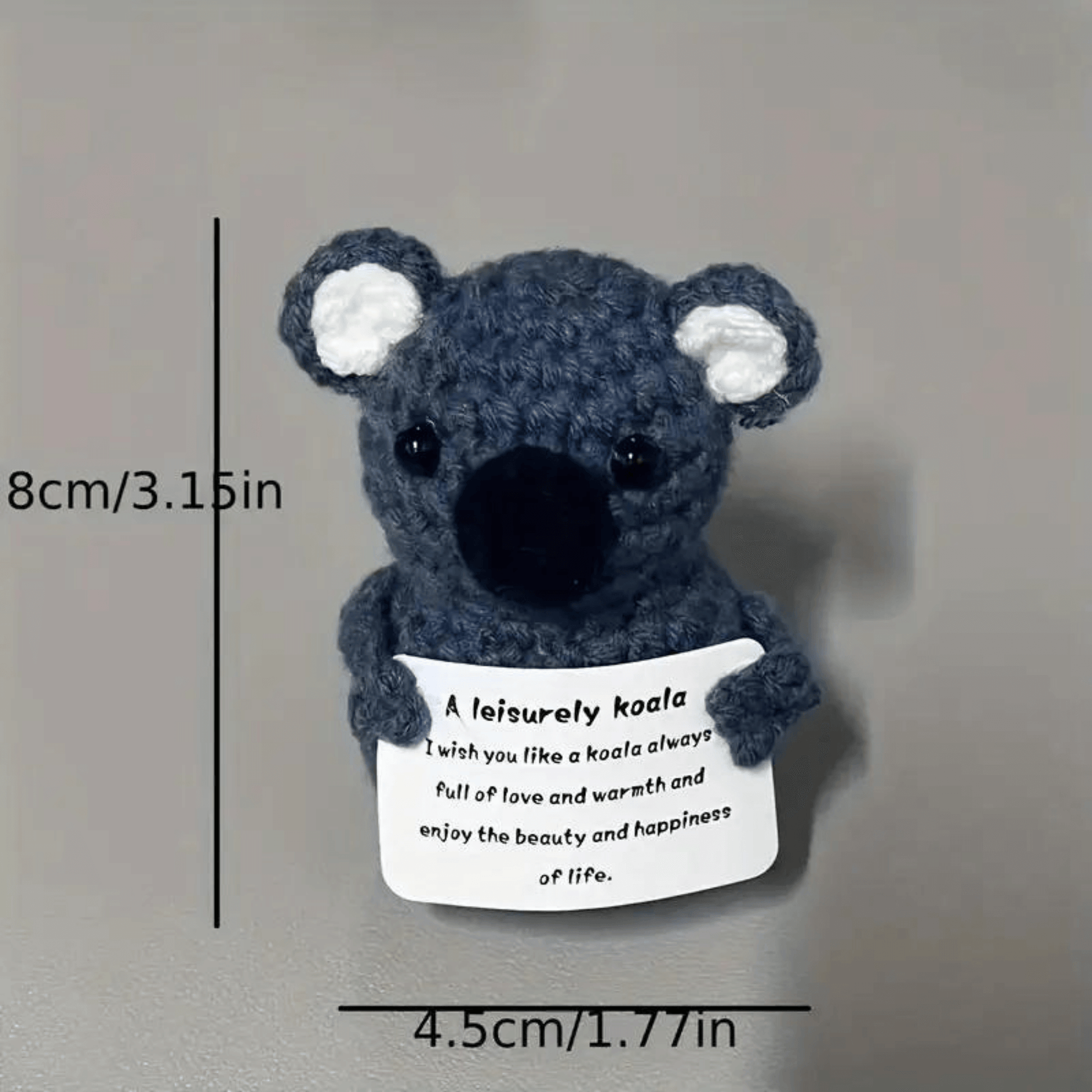 Handmade Crochet Koala Figure 