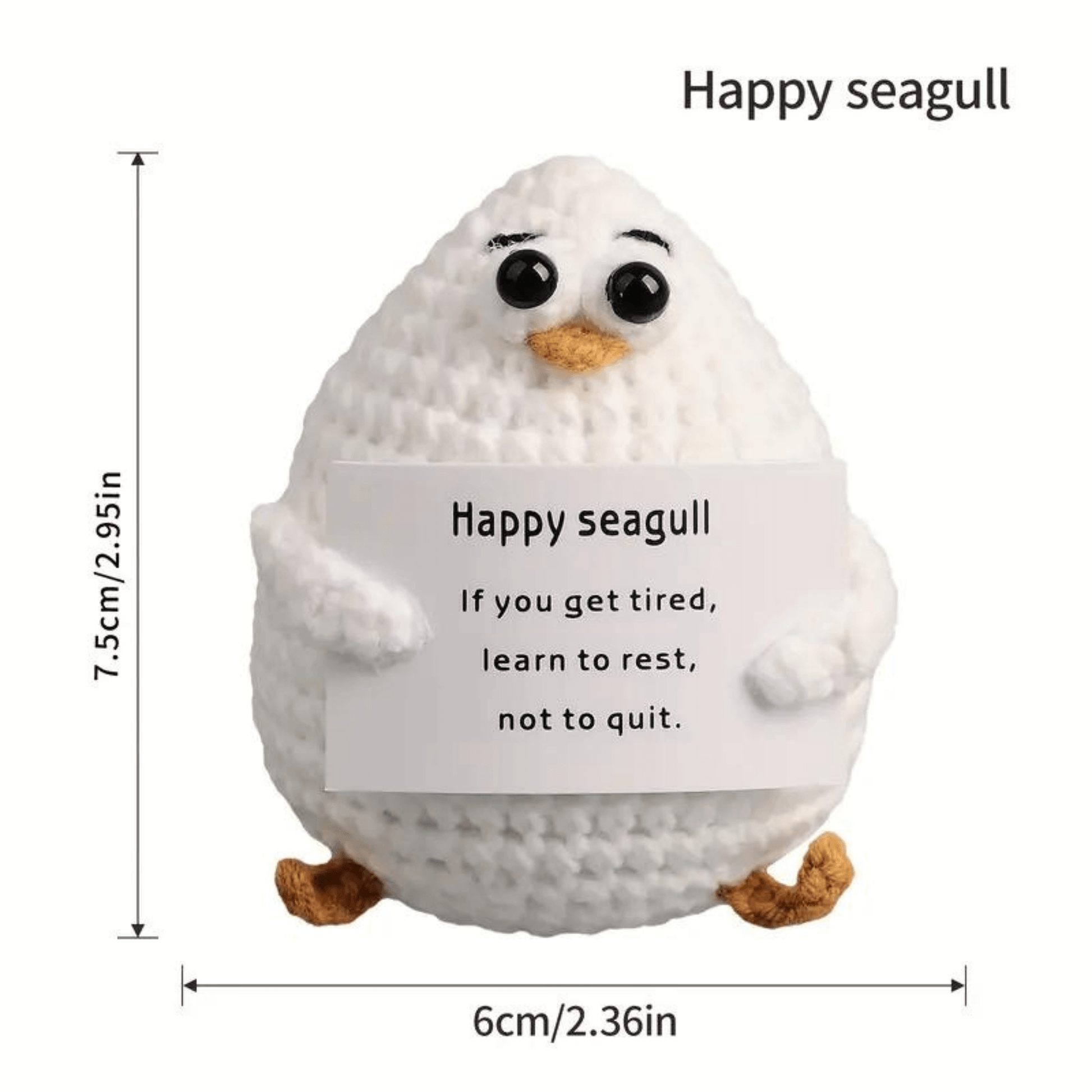 Handmade Crochet Seagull