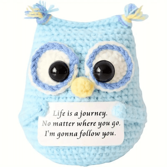  Amigarumi Owl with Positive Message Card