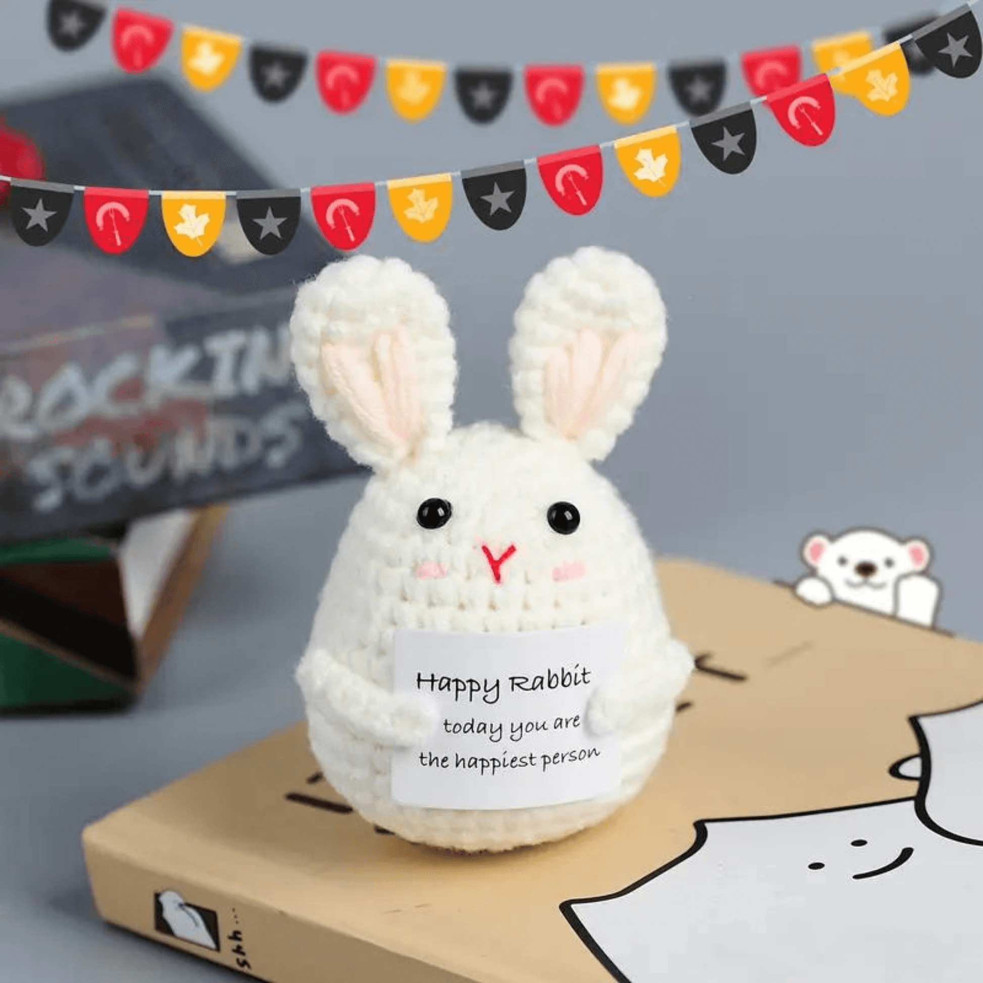 Hand-Woven Crochet Bunny