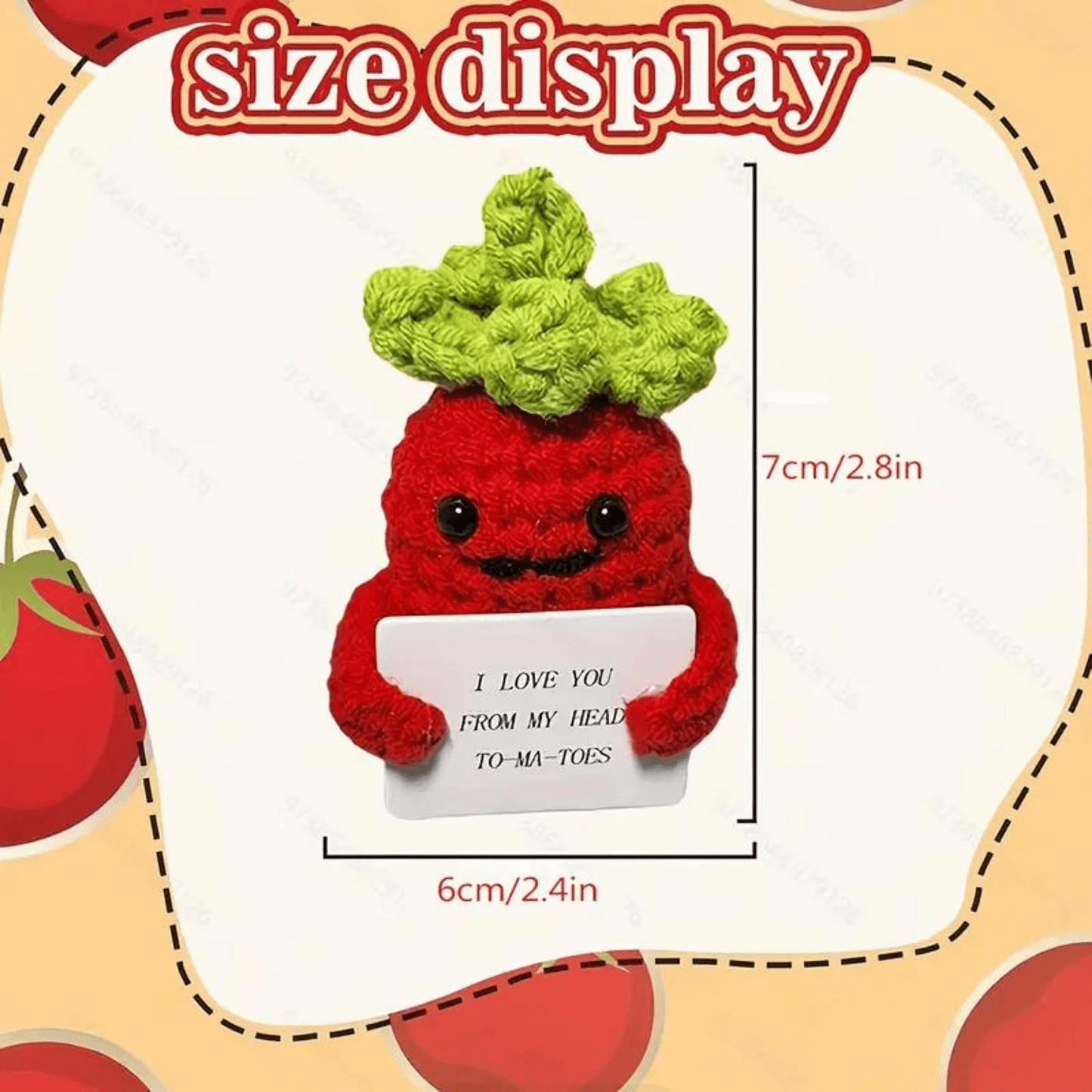 Handmade Knitted Tomato Plush Toy