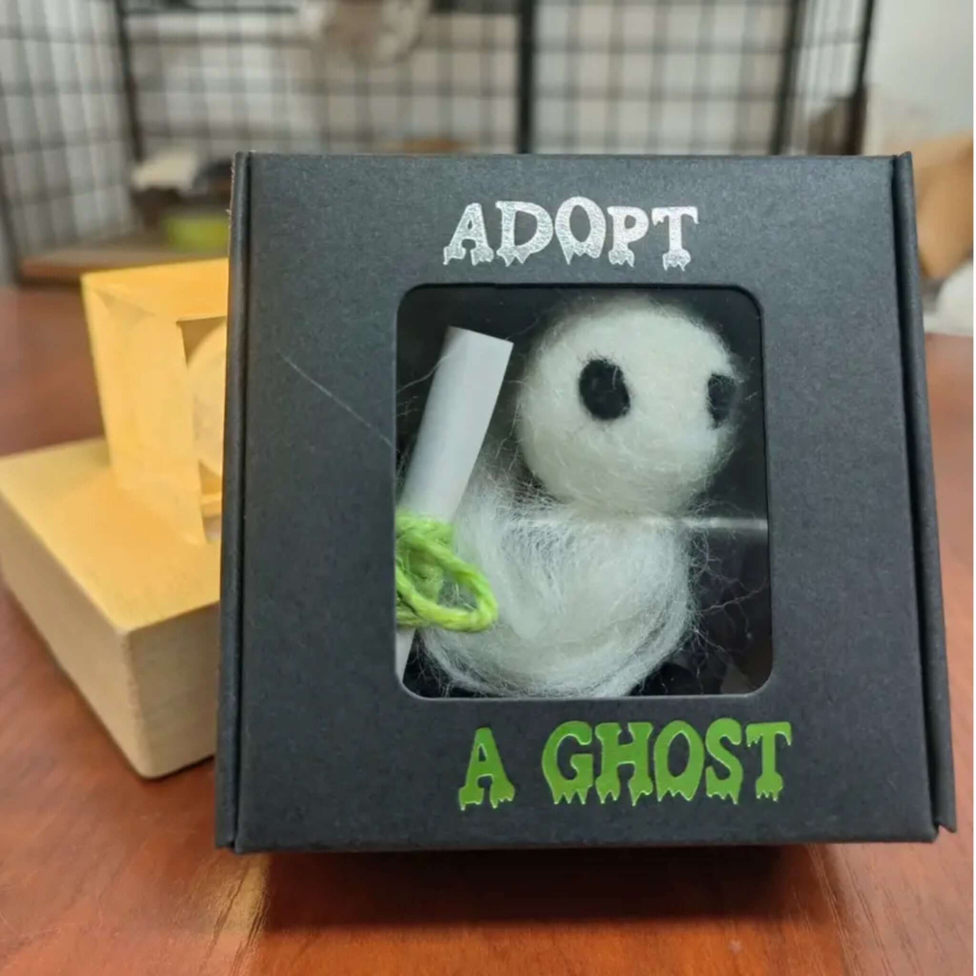 Adopt A Ghost - Cute Little Pocket Ghost with A Tiny Scroll - Chopolino