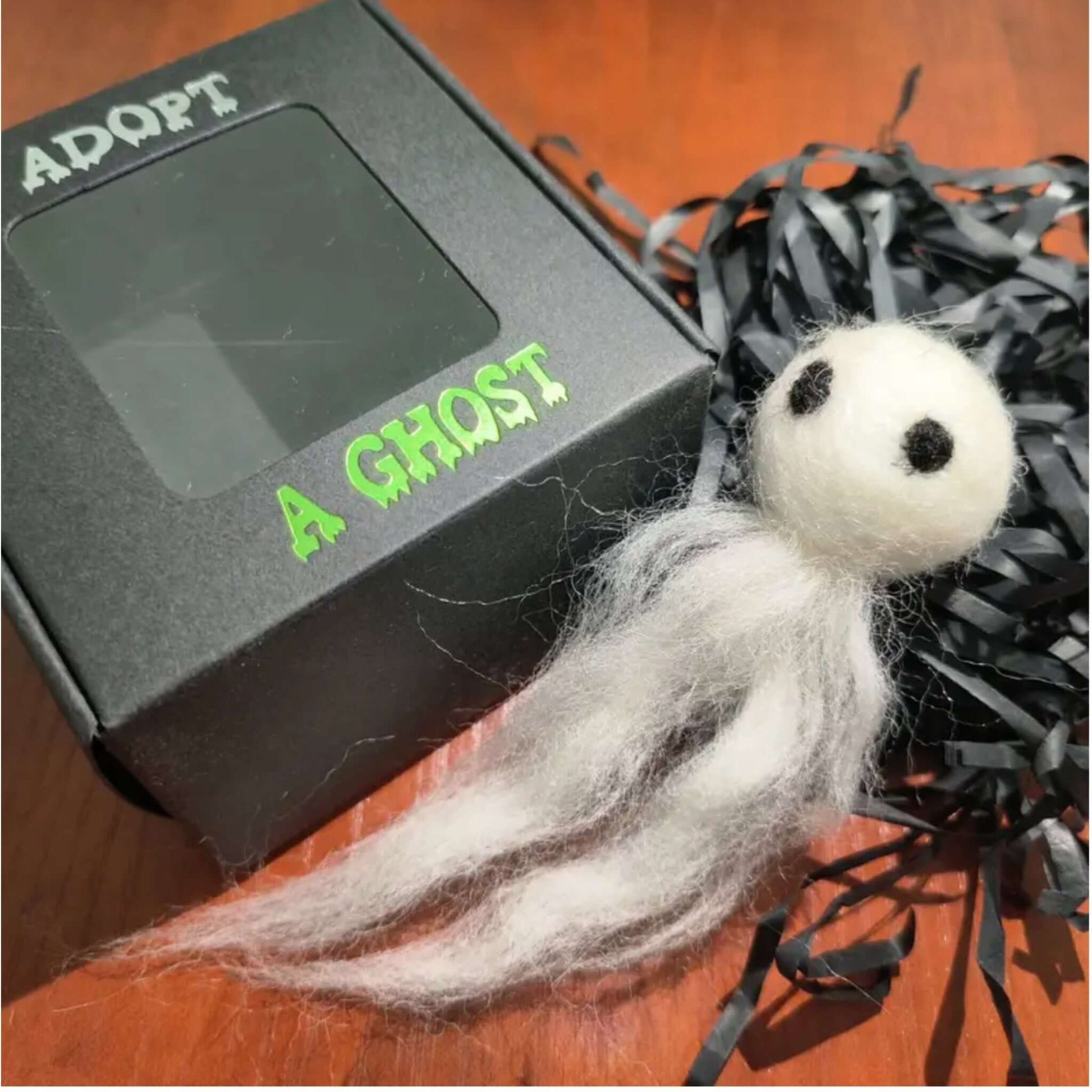 Adopt A Ghost - Cute Little Pocket Ghost with A Tiny Scroll - Chopolino