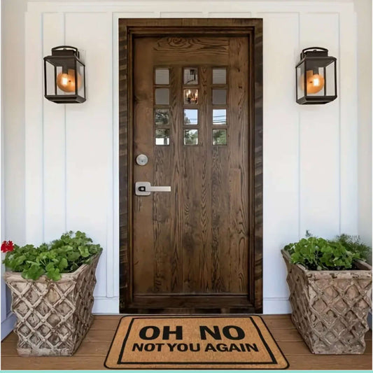 Funny ‘OH NO NOT YOU AGAIN’ Welcome Mat - Humorous Entryway Decor - Chopolino